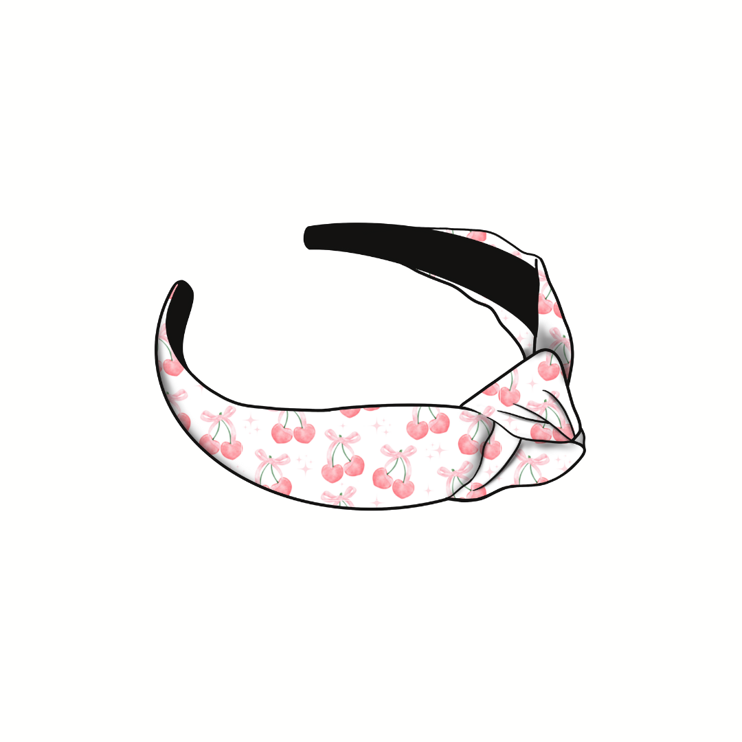 (Pre-Order) Very Cherry Knotted Headband