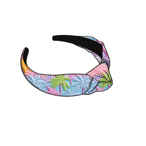 Rainbow Palms Knotted Headband