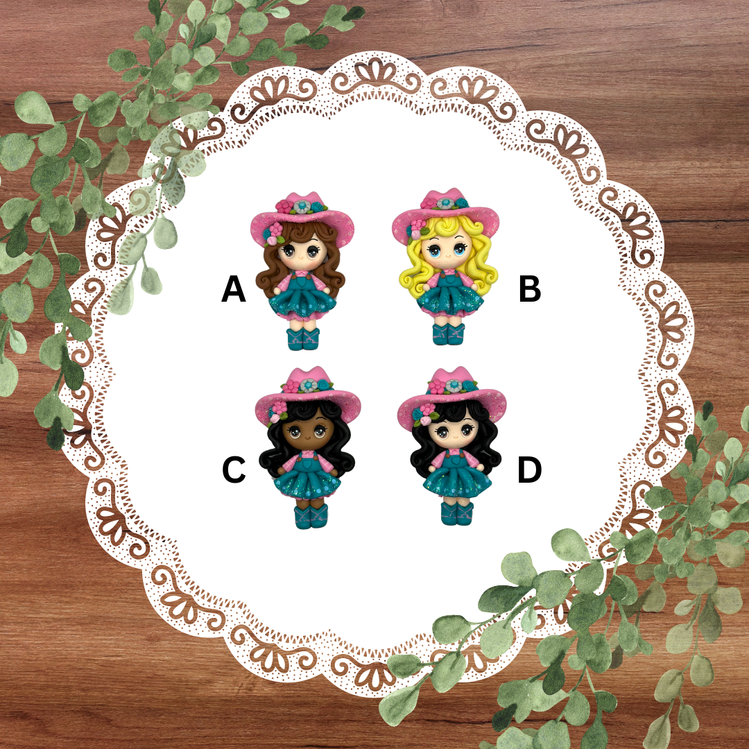 (Pre-Order) Light Denim & Pink Cowgirls