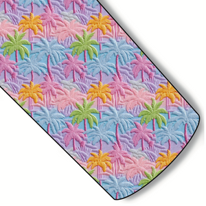 Rainbow Palms Custom Faux Leather