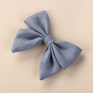 3" Pre-Tied Linen Fabric Bow