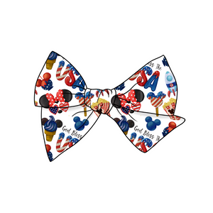 Mouse Treats 5" Pre-Tied Fabric Bow