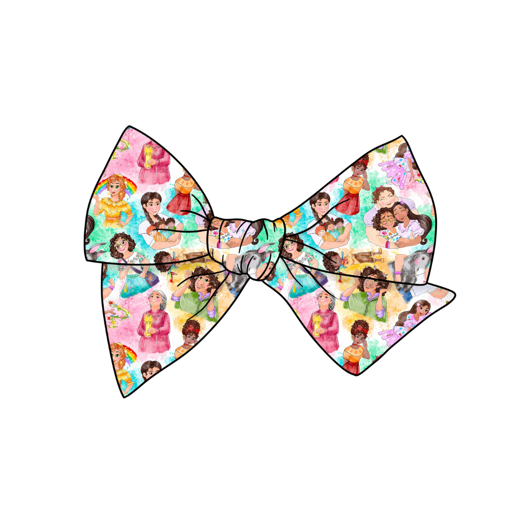 Encanto 5" Pre-Tied Fabric Bow