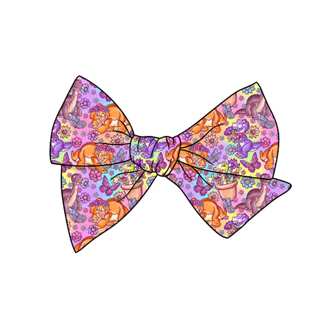 Little Foot & Friends 5" Pre-Tied Fabric Bow