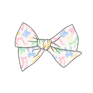 (Pre-Order) Bow So Cute 5" Pre-Tied Fabric Bow