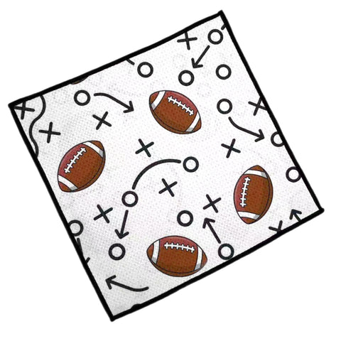 Football & Plays Double-Sided Wash Cloth
