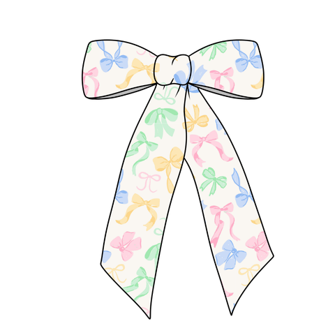 (Pre-Order) Bow So Cute Long Tail Fabric Bow