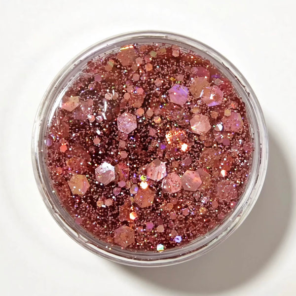 Rose Quartz Glitter Hair Gel