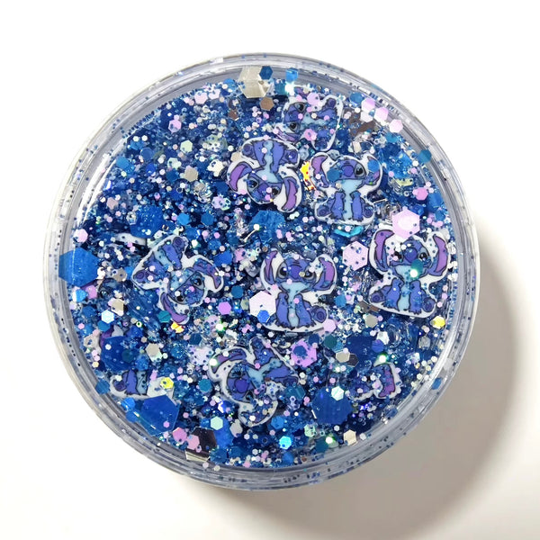 Blue Alien Glitter Hair Gel
