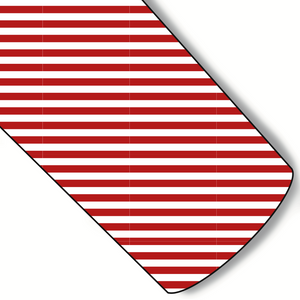 Thin Red & White Stripe Custom Faux Leather