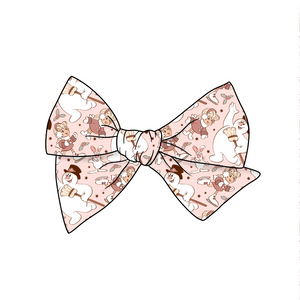 Jolly Happy Soul 5" Pre-Tied Fabric Bow
