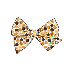Girl Scout Cookies 5" Pre-Tied Fabric Bow