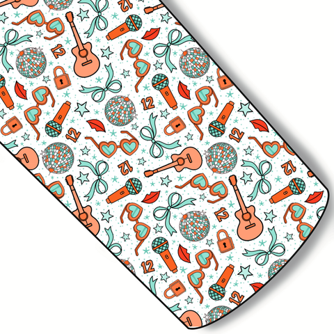 White Swifty Showgirl Custom Faux Leather