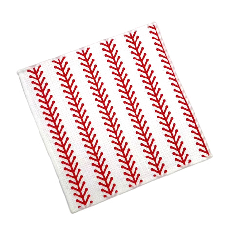 Baseball Laces Double-Sided Wash Cloth