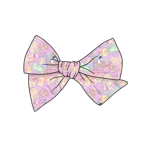 Tangled Up 5" Pre-Tied Fabric Bow