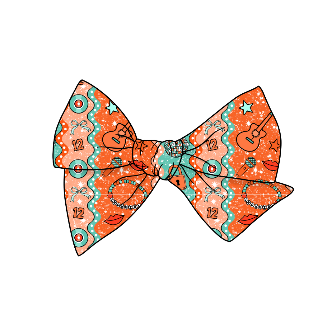 Taylors New Era 5" Pre-Tied Fabric Bow