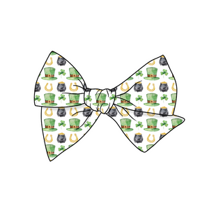 Lucky Day 5" Pre-Tied Fabric Bow