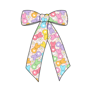 (Pre-Order) My Peeps Long Tail Fabric Bow