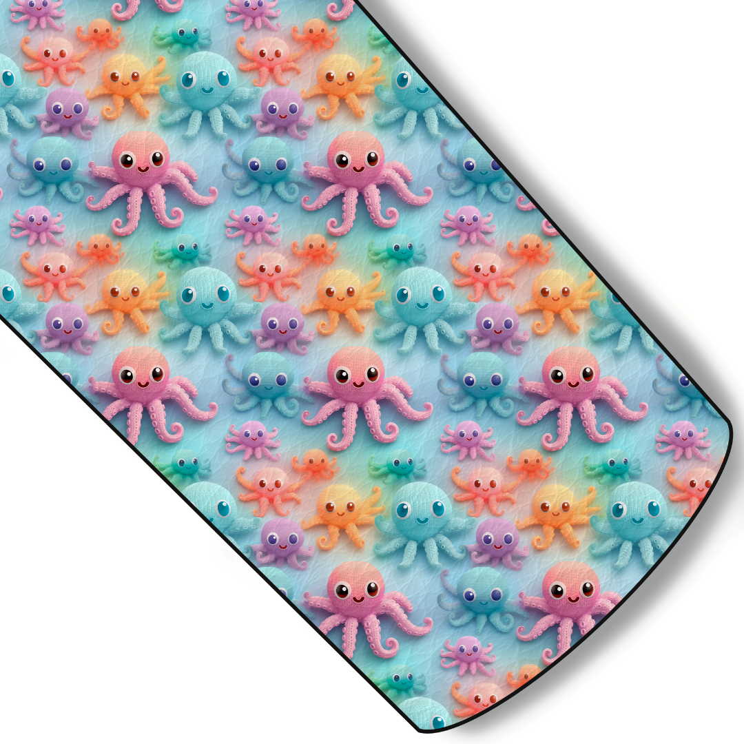 Cute Little Octopus Custom Faux Leather