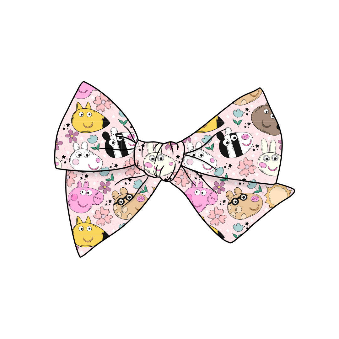 Pep & Friends  5" Pre-Tied Fabric Bow