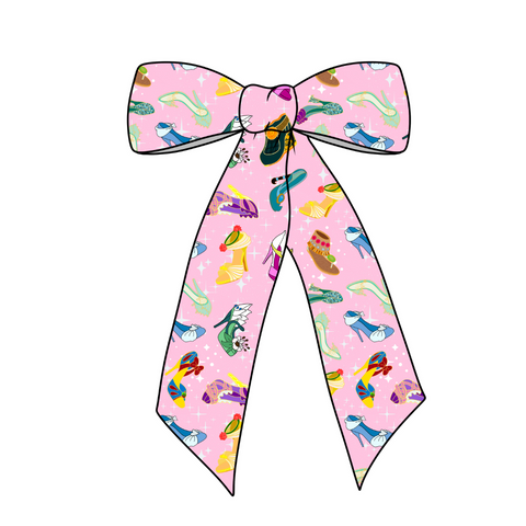 If the shoe fits! Long Tail Fabric Bow