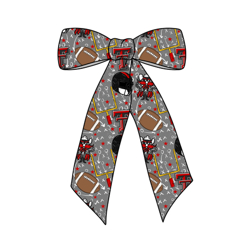 Texas Tech Raiders Long Tail Fabric Bow