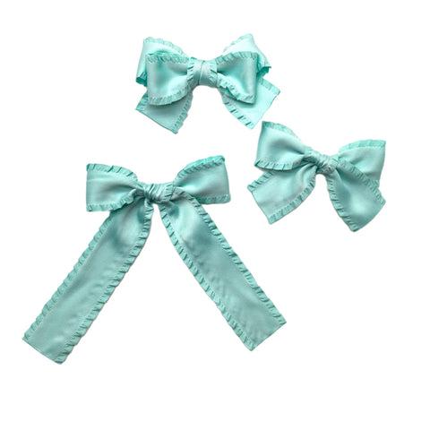 (Pre-Order) Aqua Ribbon Bows