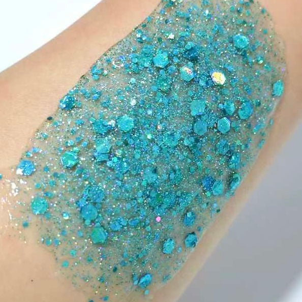 Turquoise Treasure Glitter Hair Gel