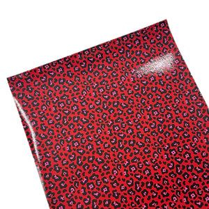 Love Leopard Custom Glossy Faux Leather