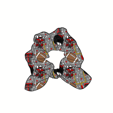 Texas Tech Raiders Hand Tied  Knotted Bow Scrunchie
