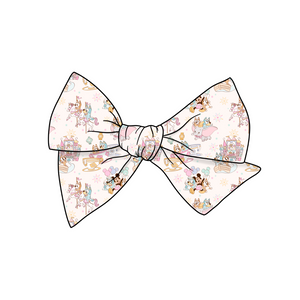 Sisters in the Park 5" Pre-Tied Fabric Bow