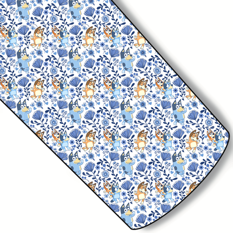 Floral Heelers Custom Faux Leather