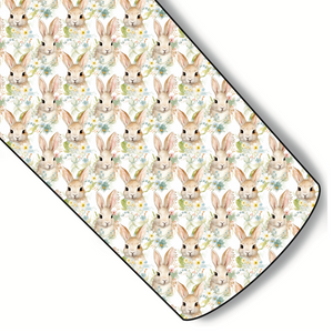 Elegant Bunny Floral Custom Faux Leather