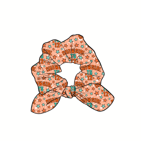TS 12 Showgirl Hand Tied  Knotted Bow Scrunchie