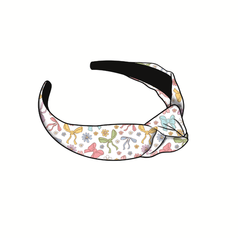 (Pre-Order) Colorful Coquette Bows Knotted Headband