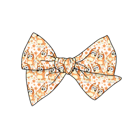 Bingo was her Name-O 5" Pre-Tied Fabric Bow