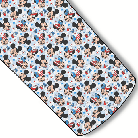 Patriotic Mouse Custom Faux Leather