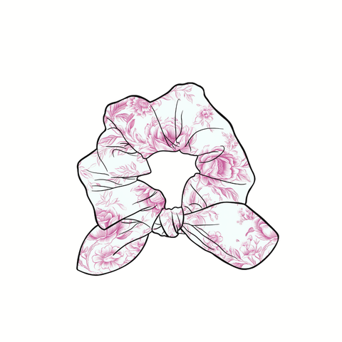 (Pre-Order) Love Shack Baby Hand Tied  Knotted Bow Scrunchie