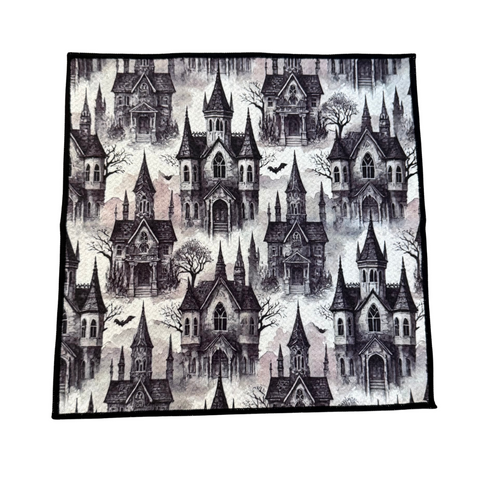 Haunted Houses Double-Sided Wash Cloth