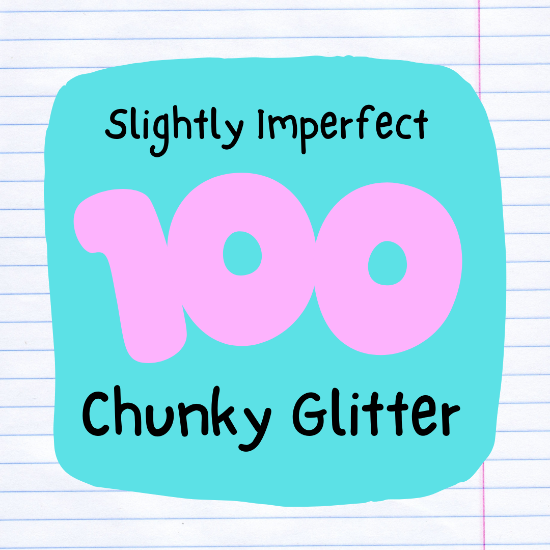 Slightly Imperfect 100 Sheet Chunky Glitter Bundle Marmalade Skies