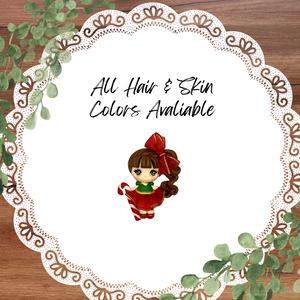 (Pre-Order) Christmas Candy Cane Coquette Bow Cutie