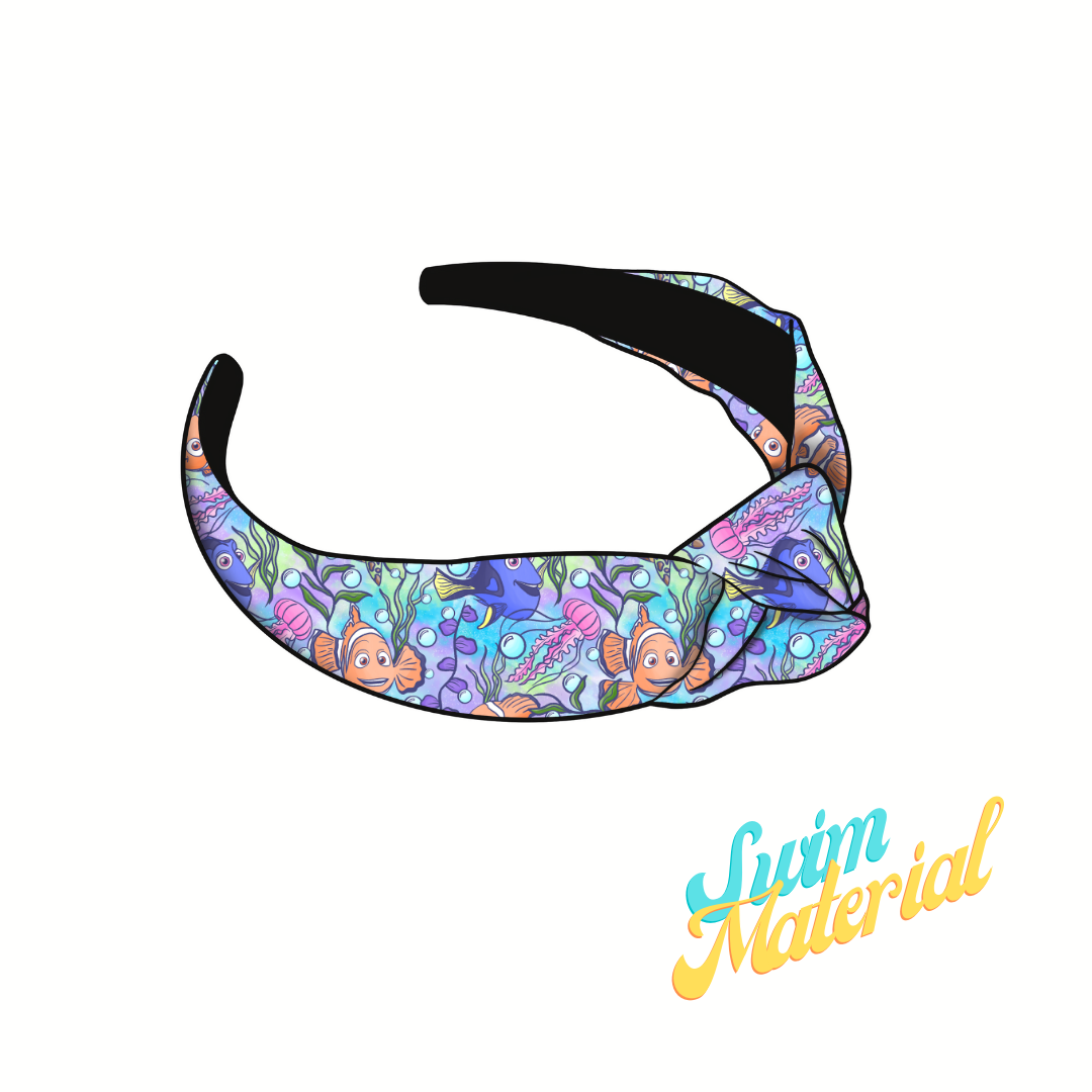 Fish are Friends Knotted Swim Headband