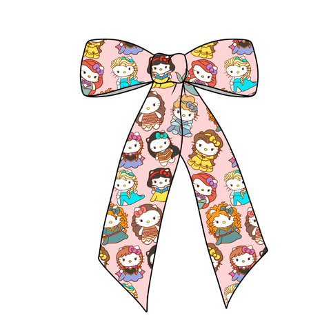 (Pre-Order)  Princess Kitty Long Tail Fabric Bow