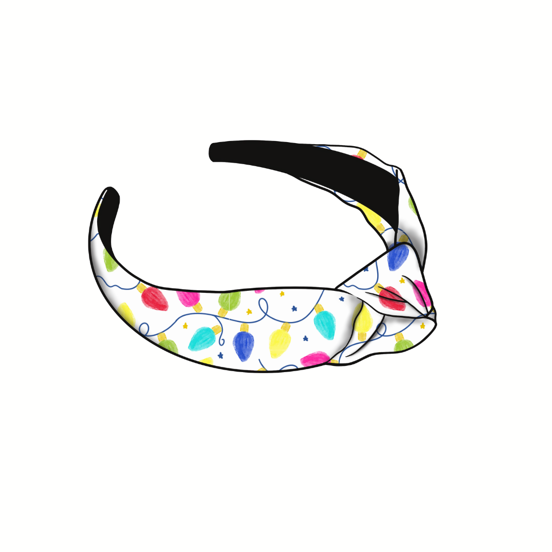 (Pre-Order) Shine Bright Lights Knotted Headband