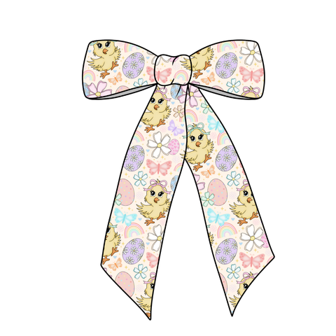 (Pre-Order) One Cute Chic Long Tail Fabric Bow