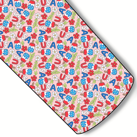 Patriotic Popcicles Custom Faux Leather