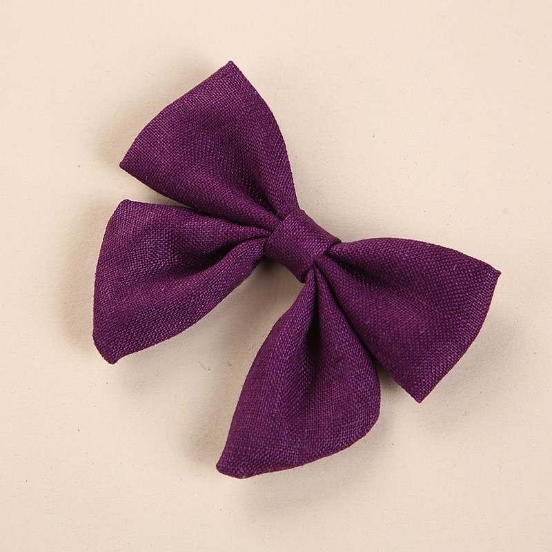 3" Pre-Tied Linen Fabric Bow