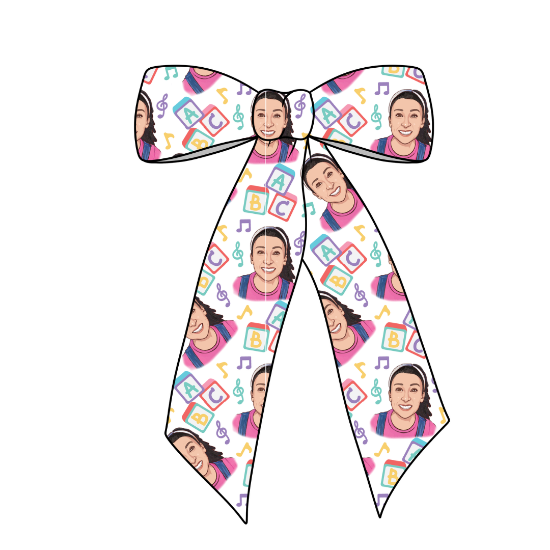 Miss Rachel Long Tail Fabric Bow