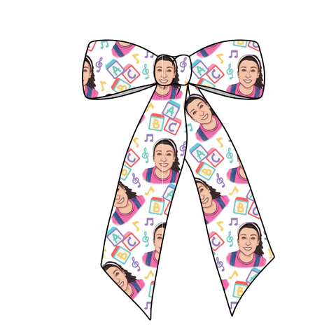 Miss Rachel Long Tail Fabric Bow