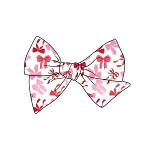 (Pre-Order) Valentine Coquette Bows 5" Pre-Tied Fabric Bow